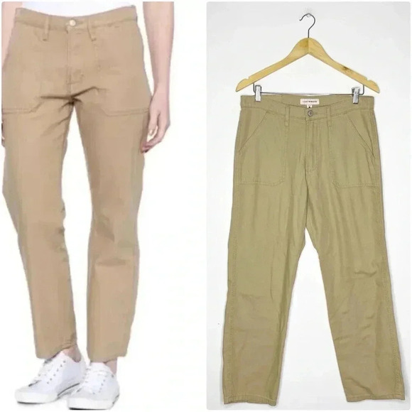 Lucky Brand Khaki 90's Loose High Rise Straight Jeans Size 8 / 29 - Picture 1 of 7